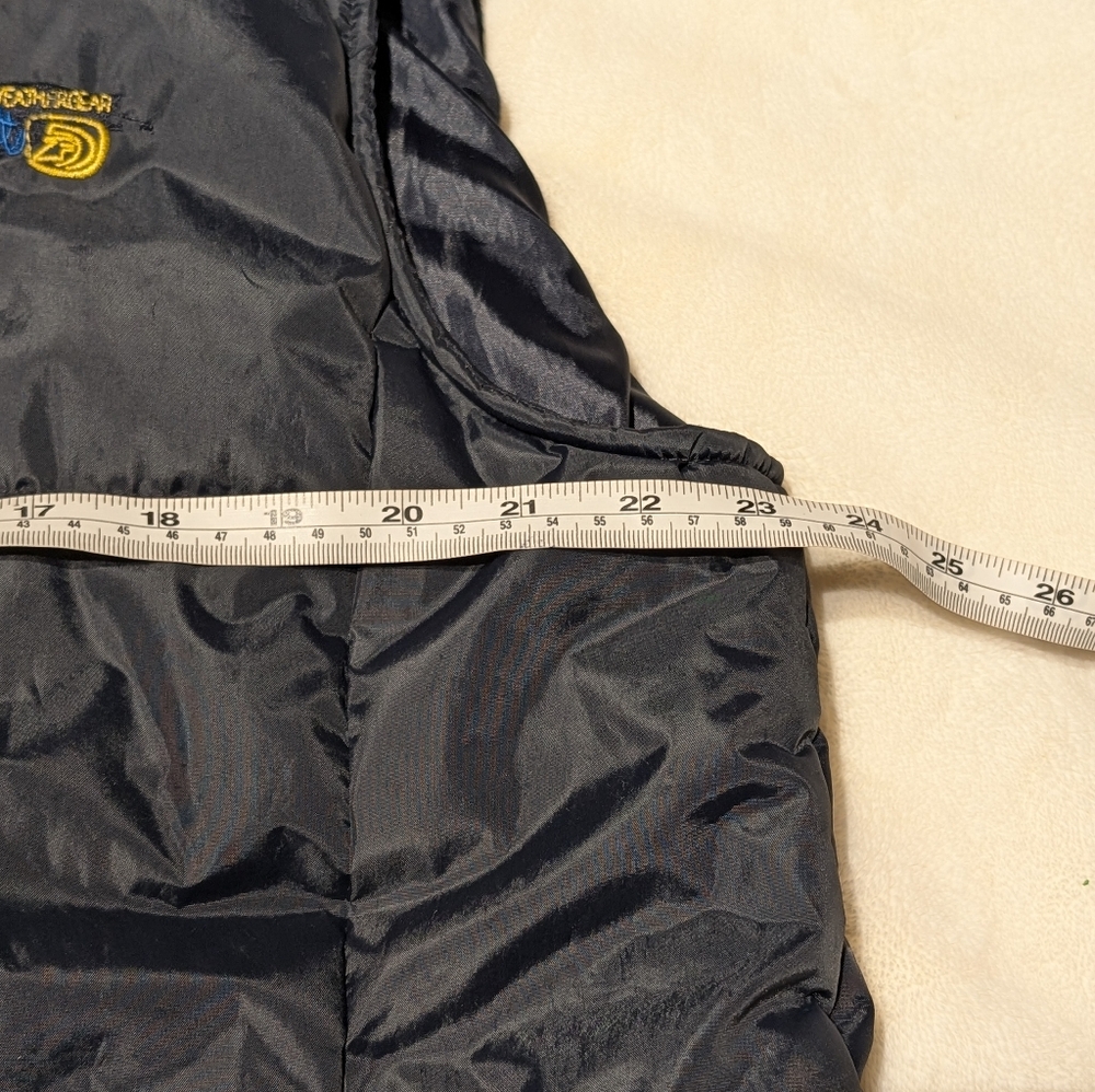 Fahrenheit Superdry Navy Hooded Puffer Vest. Unisex L. - Picture 3 of 9